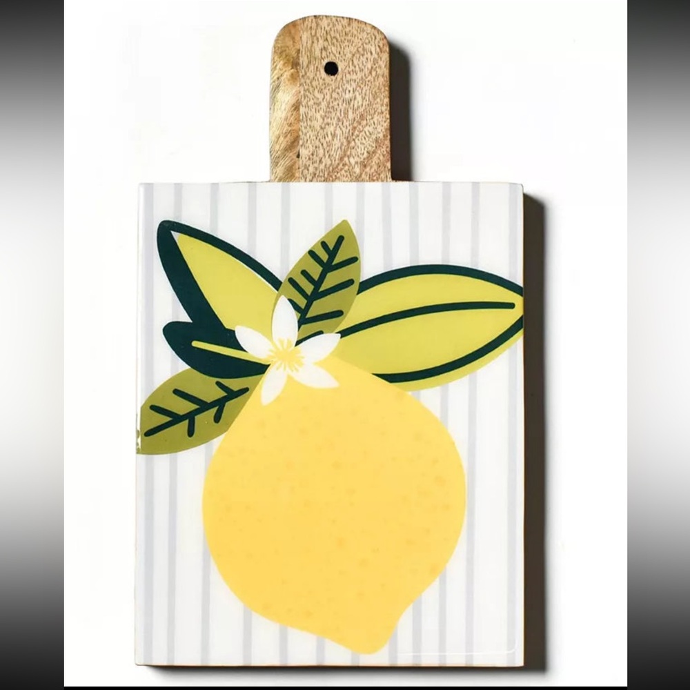 Brand new. Lemon wood cutting board. Coton Colors